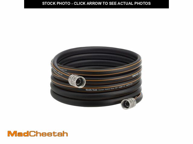 Lot 74-13569525 - Giraffe Tools Garden Hose 5/8", Custom Length, Heavy Duty, No Kink, Flexible, Rubber Garden Hose, Le...