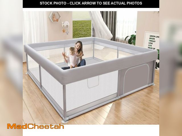 Lot 74-13625695 - Hiaksedt Baby Playpen 50x50 Inch, Play Pens for Babies and Toddlers Baby Fence Play Yards for Indoor...