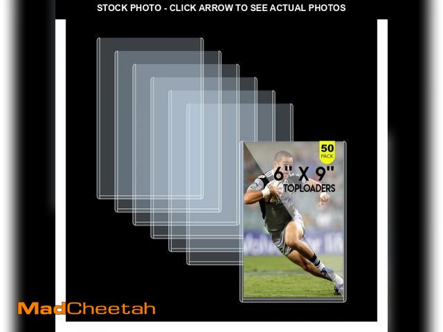 Lot 74-12113129 - Coolbyl 6x9 Toploaders 50ct - Ultra Durable Card Protectors for Jumbo Cards, Photos &amp; Collectibl...