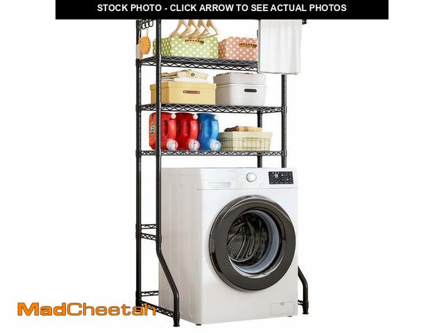 Lot 74-12782703 - Untyo Laundry Room Storage Organizer for Washer, 3 Tiers Over Washer and Dryer Shelves, Laundry Room...