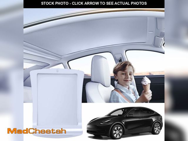 Lot 74-12571182 - Electric Sunshade Roof for Tesla Model Y, Retractable Sunshade Roof Heat Insulation Glass Roof for T...