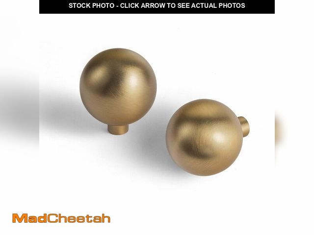 Lot 74-12500869 - Goo-Ki Champagne Bronze Cabinet Knobs with 1.0''Dia,Modern Zinc Alloy Cabinet Drawer Konbs for Dress...