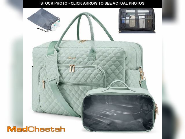 Lot 74-13627265 - LOVEVOOK Travel Duffle Bag, Weekender Bag for Women with Professional Laptop Compartment Carry on Ov...
