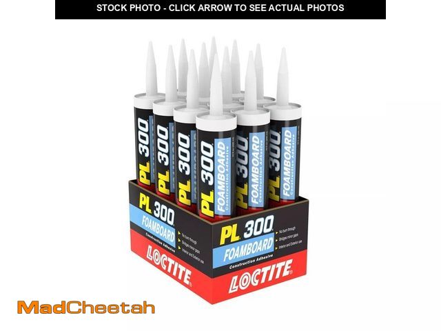 Lot 74-13823381 - Loctite PL 300 Foamboard 10 oz. Latex Construction Adhesive Blue Cartridge (12 pack) - UNUSED