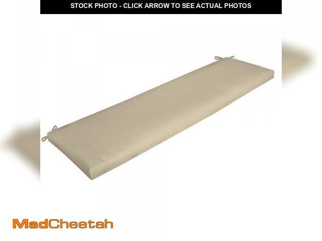 Lot 74-12492720 - ARDEN 46 in. x 17 in. New Tan Leala Texture Rectangle Outdoor Bench Cushion - USED