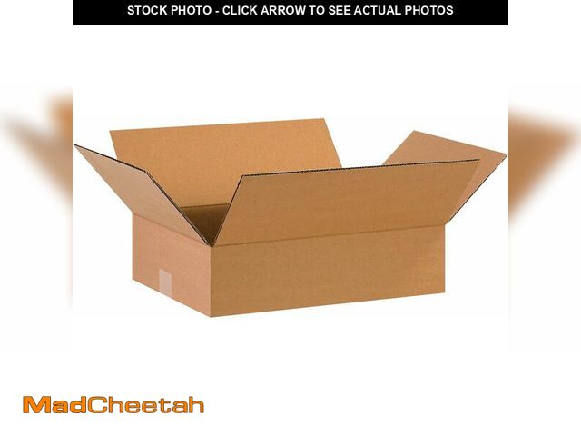 Lot 74-14349083 - TAPE LOGIC 16 x 12 x 4 Corrugated Cardboard Boxes, Flat 16"L x 12"W x 4"H, Pack of 25 | Shipping, Pa...