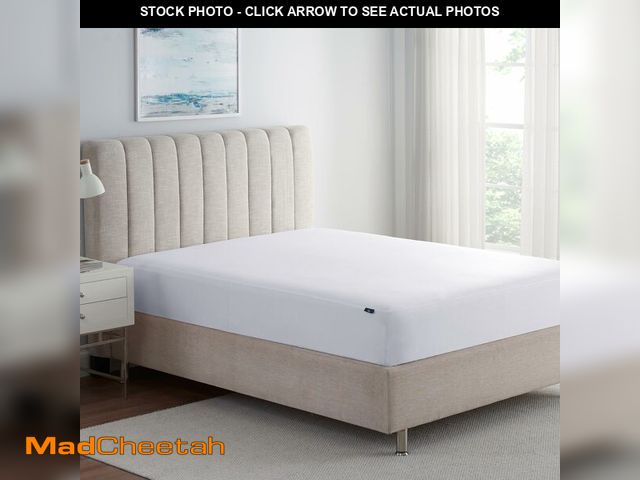 Lot 74-13548219 - Serta Power Guard Mattress Encasement, 60" x 80", Quiet, Breathable and Waterproof Mattress Protecto...