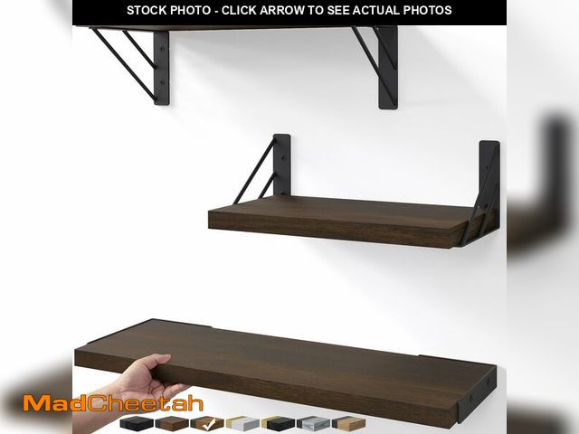 Lot 74-14423833 - BAYKA Floating Shelves for Wall, Book Shelf for Bedroom, Wall Decor Shelves for Living Room Kitchen,...