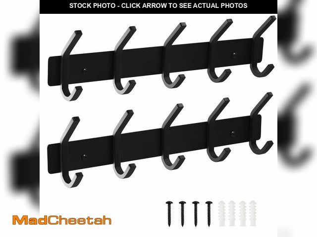 Lot 74-14154376 - VAEHOLD Wall Hooks, Heavy Duty Aluminum Towel Hooks for Hanging Coat, Hat, Key, Clothes, Closet Hook...