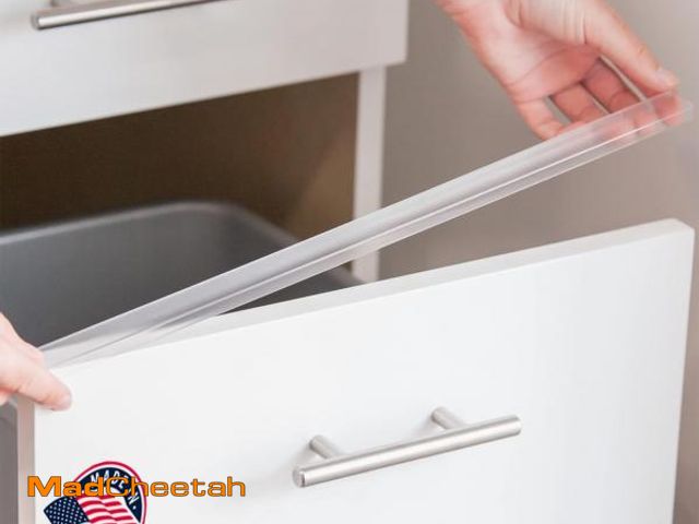 Lot 74-11547748 - Cabinet Hero Slimline Door Protector ? Slip-On Plastic Edge Guard ? Protect Kitchen &amp; Drawer Fro...