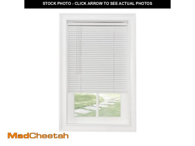 Lot 74-12401545 - GII Morningstar White Cordless Light Filtering Vinyl Mini Blind with 1 in. Slats 58 in. W X 48 in. L...