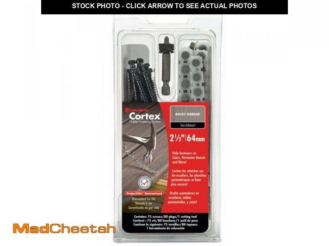 Lot 74-12531775 - FastenMaster 75-Piece #9 2.5-in. Black Torx Low Profile Collated Cortex for Trex Composite Deck Scre...