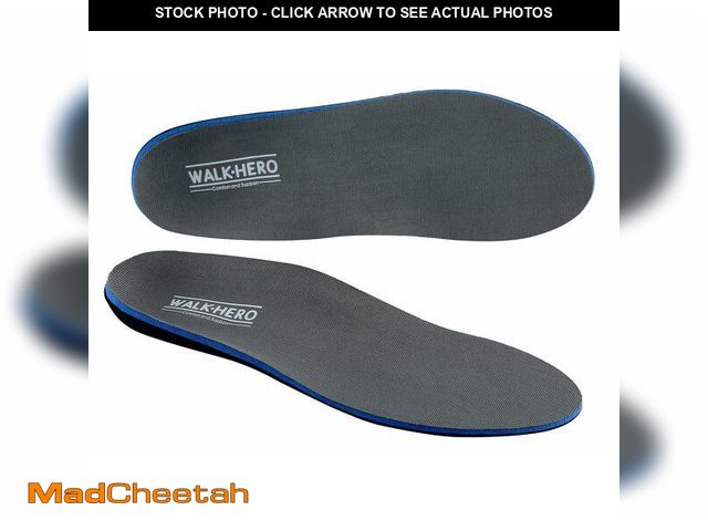 Lot 74-12880655 - Plantar Fasciitis Feet Insoles Arch Supports Orthotics Inserts Relieve Flat Feet, High Arch (Mens 8-...