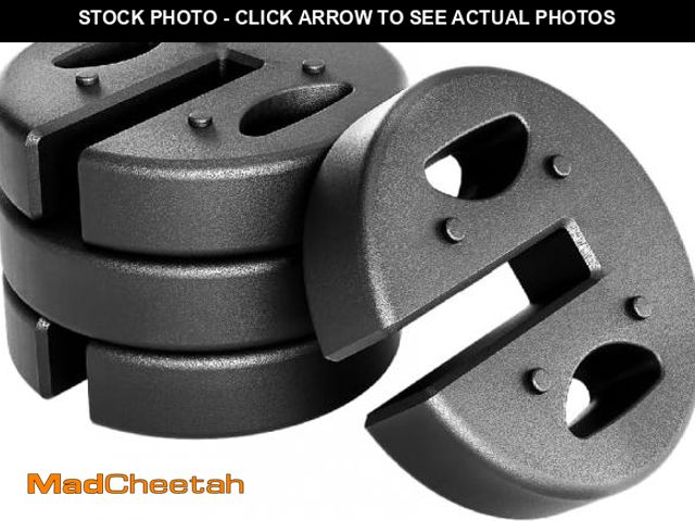Lot 74-12043717 - (MISSING ONE) Canopy Weights Set of 4, No-Pinch Design for Simple Setup and Removal, 40 lbs - Holds ...