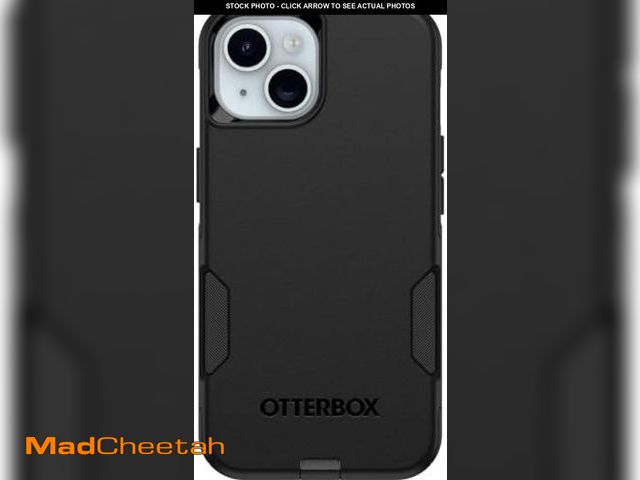 Lot 74-12128265 - OtterBox iPhone 16e, 15, 14, &amp; 13 Commuter Series Case - Black, Slim &amp; Tough, Pocket-Friendl...