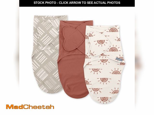 Lot 74-13548888 - SwaddleMe by Ingenuity Monogram Collection Baby Swaddle, 100% Cotton, Improves Sleep &amp; Calms Sta...