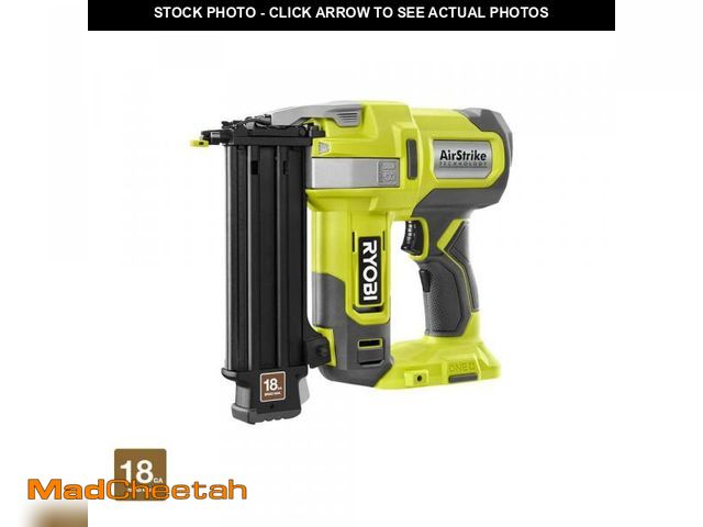 Lot 74-12463935 - RYOBI ONE+ 18V 18-Gauge Cordless AirStrike Brad Nailer (Tool Only) - UNUSED