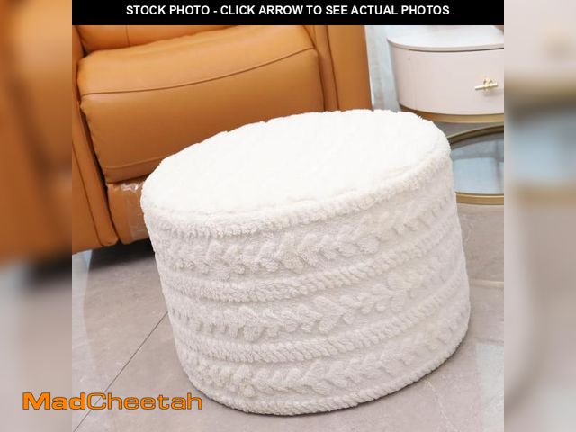 Lot 74-12509918 - Asuprui Round Footstool Ottoman, 20x14 Inches Multi-Functional Modern Foot Stool,Floor Poufs, Sofa F...