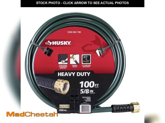 Lot 74-14362373 - Husky 5/8 in. x 100 ft. Heavy-Duty Hose - UNUSED