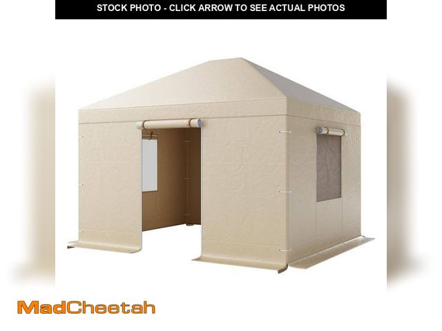 Lot 74-14291115 - SVOPES Winter Gazebo Cover for 10 x 12 ft., Weather-Resistant with Side Panels and Mesh Windows, Fra...