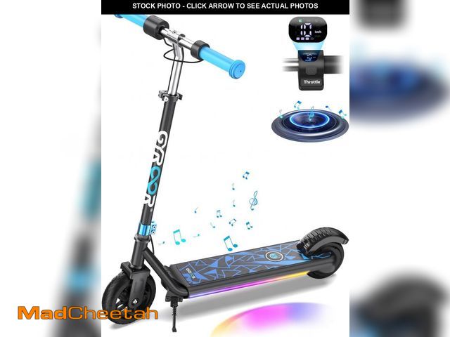 Lot 74-12508437 - Gyroor Electric Scooter for Kids, E-Throttle 150W Motor LED Display, H30Max-Blue - UNUSED
