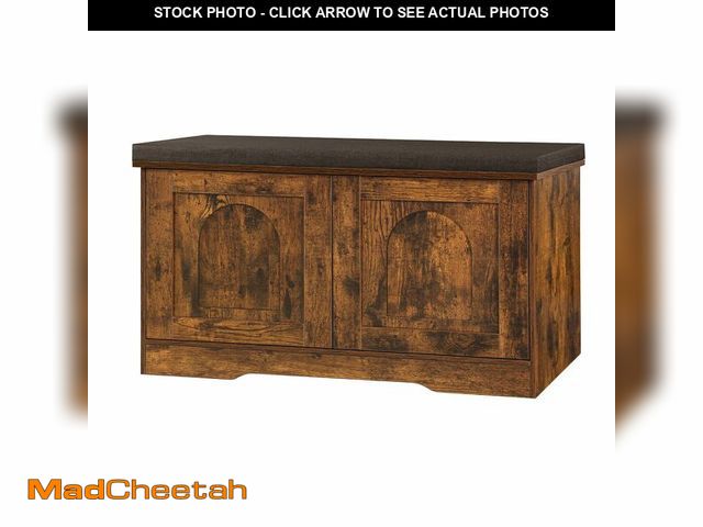 Lot 74-12692933 - DINZI LVJ Shoe Bench, Entryway Storage Bench with Doors, Cushion, 2-Tier Shoe Rack with 6-Cubby, 31....