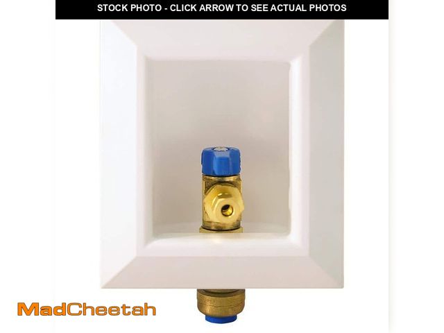Lot 74-13693522 - Tectite 1/2 in. Brass Push-to-Connect Ice Maker Outlet Box - UNUSED