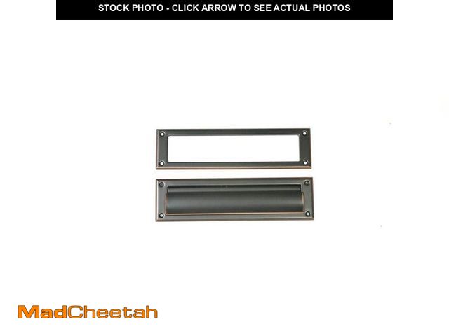 Lot 74-12691757 - Rubbed Bronze Steel Mail Slot Accessory - UNUSED