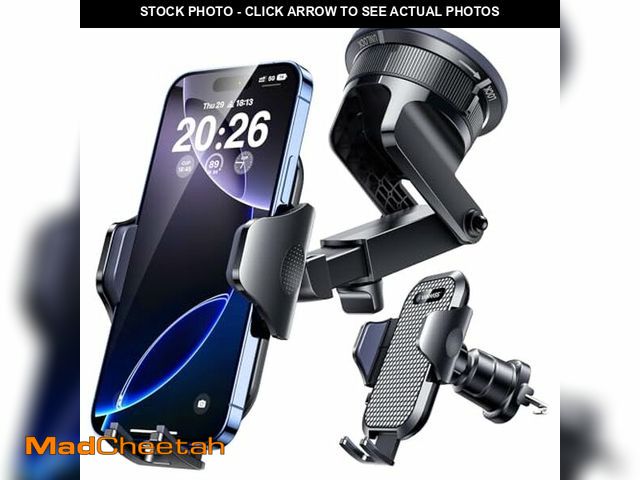 Lot 74-12707987 - [2025 True Military-Grade] Car Phone Holder VANMASS [Upgraded Strongest Suction &amp; Clip] Cell Pho...