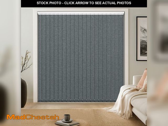 Lot 74-14477817 - LazBlinds Vertical Blinds Replacement Slats, 25 Pack, Grey - UNUSED