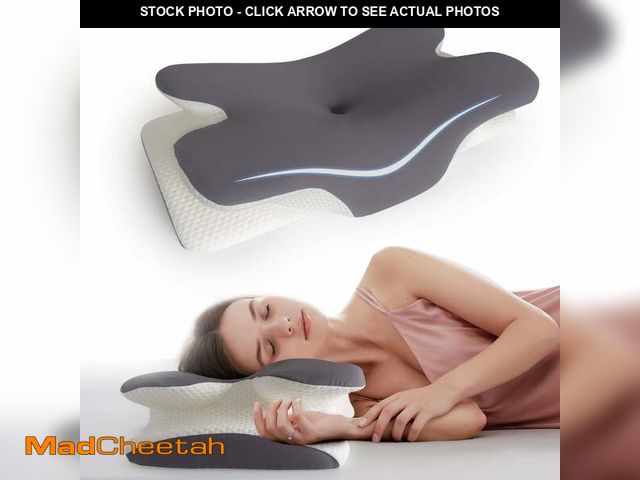 Lot 74-12835564 - HIJOB Memory Foam Ergonomic Cervical Neck Support Bed Pillows for Side Back Stomach Sleeper Sleeping...
