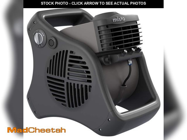Lot 74-14389493 - Lasko Misto 15 in. 3 Speed Outdoor Misting Fan in Black for Backyards, Patios and Decks with Misting...