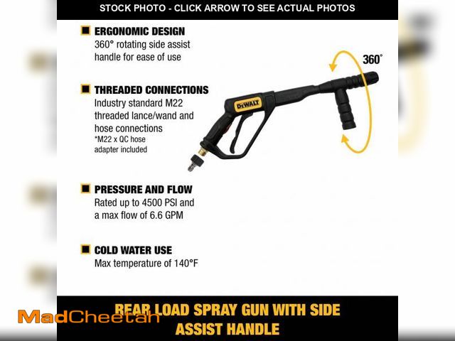 Lot 74-12414167 - DXPA45SG DeWalt Pressure Washer Spray Gun - USED
