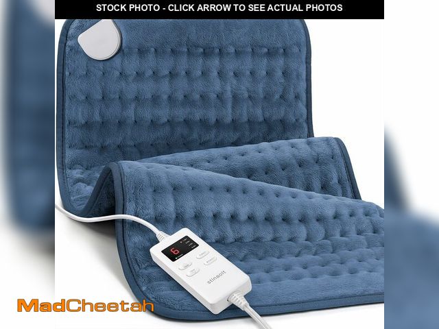 Lot 74-12701544 - Heating Pad for Back &amp; Period Cramps, Portable Heating Pad for Neck and Shoulders and Back, Elec...