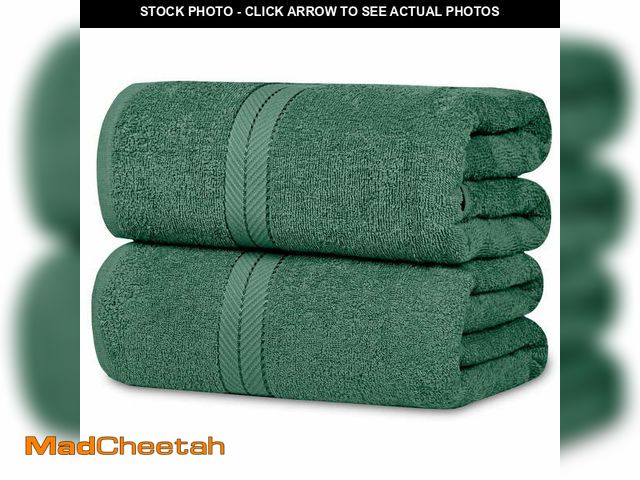 Lot 74-14435231 - Casa Lino 2Pc Premium Bath Sheets (Extra Large) for Adults (72" x 36") - 100% Cotton, 400GSM, Ultra ...