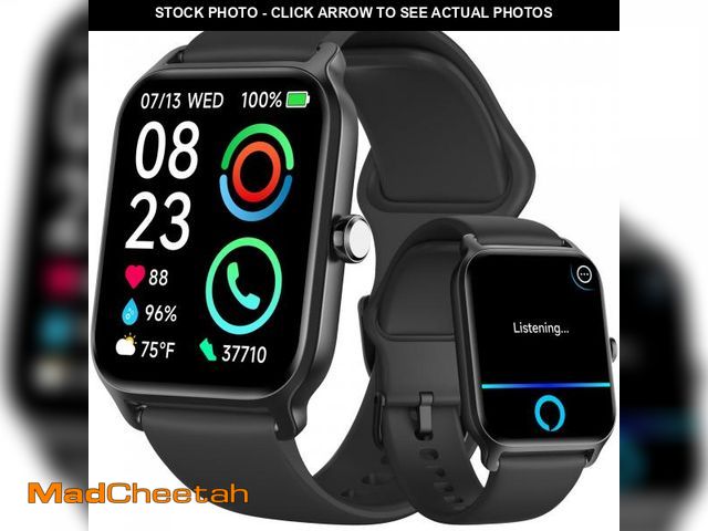 Lot 74-12049134 - Fitpolo Smart Watches for Men Android &amp; iPhone, Alexa Built-in [1.8" HD Screen] IP68 Waterproof ...