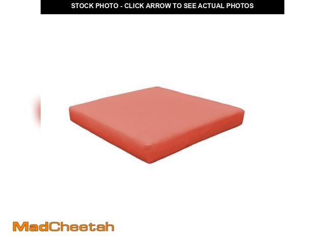 Lot 74-5898323 - (SET OF 2) TK Classics Indoor/Outdoor Cushion Cover Fabric: Tangerine, Size: 4" H x 31.5 X 31.5 - UN...