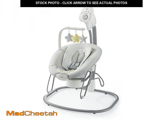 Lot 74-12288445 - Graco Sway2Me Portable Baby Swing and Bouncer Seat with Music, Sounds, and Adjustable Settings, Wats...