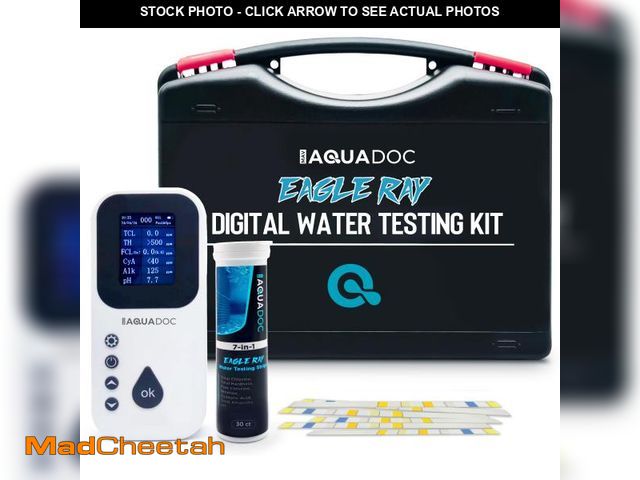 Lot 74-12113578 - Digital Water Testing Kit - Digital Hot Tub Water Tester for Pool - Digital Chlorine Tester for Pool...