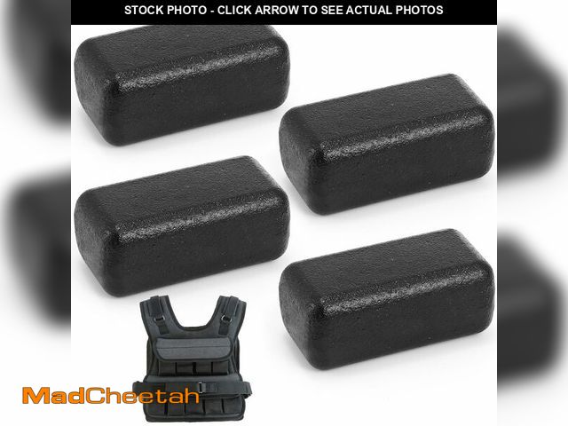 Lot 74-13962557 - LEIFIDE 4 Pcs 2.6lb Iron Weights for Weighted Vest, Cast Iron Ingots for Adjustable Weight Vest, Str...