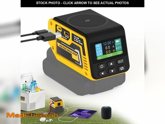 Lot 74-14263716 - 300W Power Voltage Regulator Compatible with Dewalt 20V Battery, 2V-30V Voltage Regulator with 1 DC ...