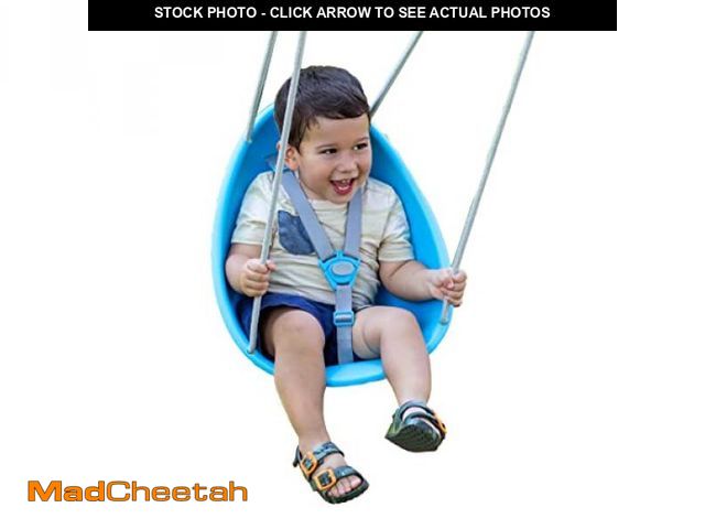 Lot 74-12367111 - Swurfer Coconut - Your Child's First Swing with Blister Free Rope and 3-Point Safety Harness - Indoo...