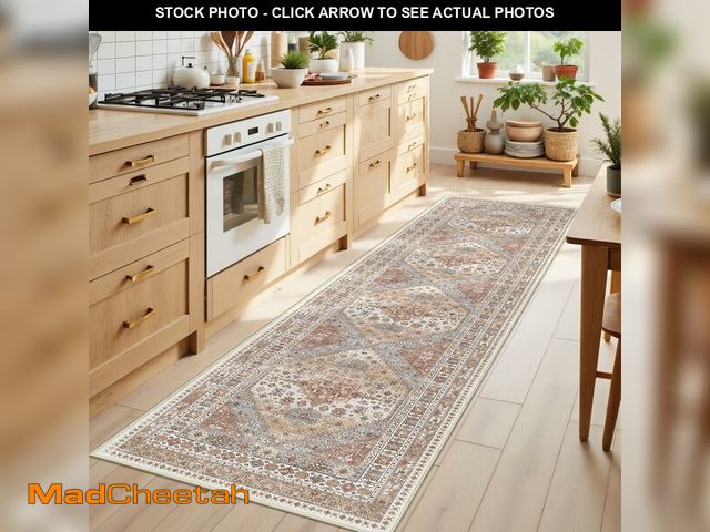Lot 74-13583450 - Restydon Runner Rug 2x8 Runners for Hallways Non Slip Washable, Vintage Hallway Runner Rugs for Livi...