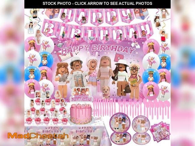 Lot 74-11547332 - Birthday Party Decorations - Theme Children's Party Supplies Included Happy Birthday Banner, Backdro...