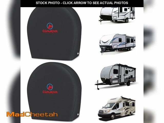 Lot 74-14384768 - RV Tire Covers 2 Pack, Tough Tire Wheel Protector for Truck, Travel Trailer, Motorhome, SUV, Camper,...