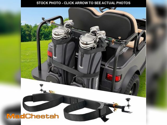 Lot 74-14349121 - VEVOR Golf Cart Bag Holder, Compatible with Yamaha, EZGO, Club Car, Most Golf Cart Rear Seat with 1....