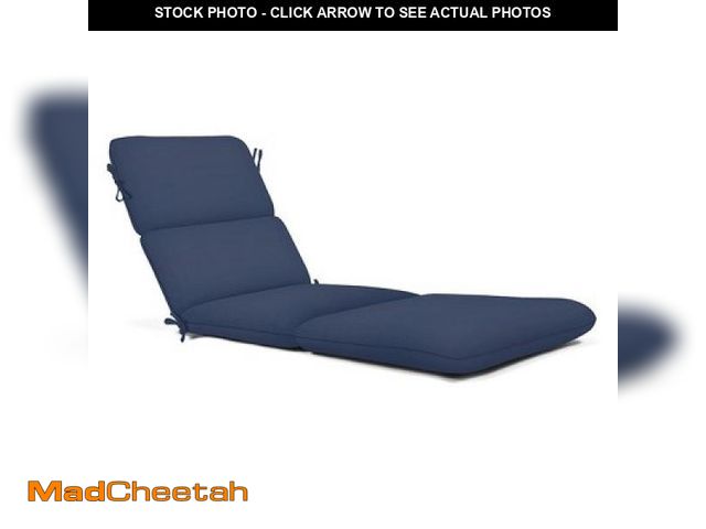Lot 74-12274641 - Casual Cushion Solid Fabric 1-Piece Outdoor Chaise Cushion - USED