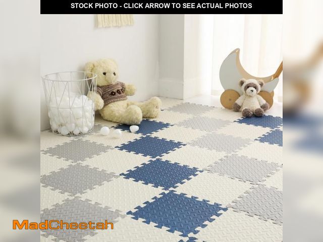 Lot 74-12126563 - Tamiplay Foam Play Mat for Toddlers, EVA Non-Toxic Interlocking Floor Mats with Solid Colors, Square...