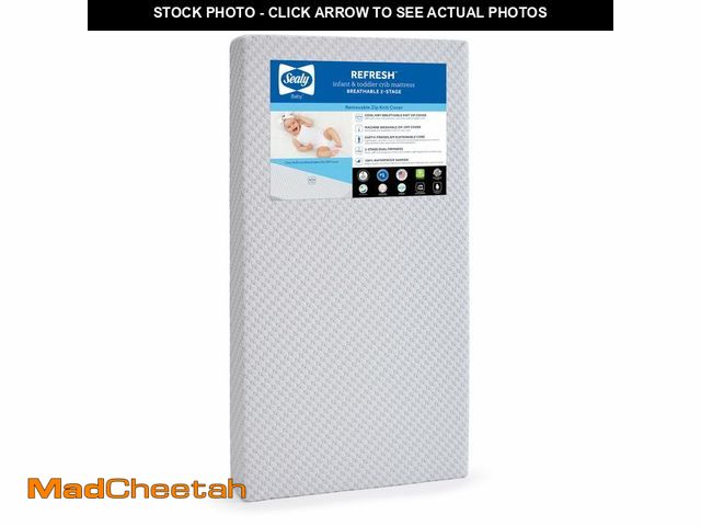 Lot 74-12864753 - Sealy Baby Refresh Breathable Crib Mattress, GREENGUARD Gold Certified, Made in USA, Removable Knit ...