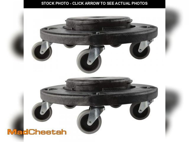 Lot 74-12542462 - Rubbermaid Commercial Products Brute Trash Can Dolly (2-Pack) - UNUSED